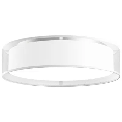 Kuzco Dalton Led 20-in White Organza Flush Mount