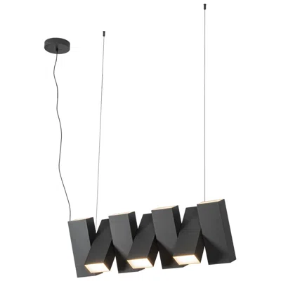 Kuzco Domino Led 35-in Black Linear Pendant