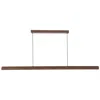 Kuzco Dottie 4-ft Brown Walnut Dimmable Led Linear Pendant