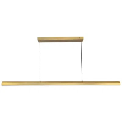 Kuzco Dottie 4-ft Brushed Gold Dimmable Led Linear Pendant