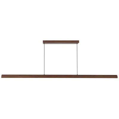Kuzco Dottie 5-ft Brown Walnut Dimmable Led Linear Pendant