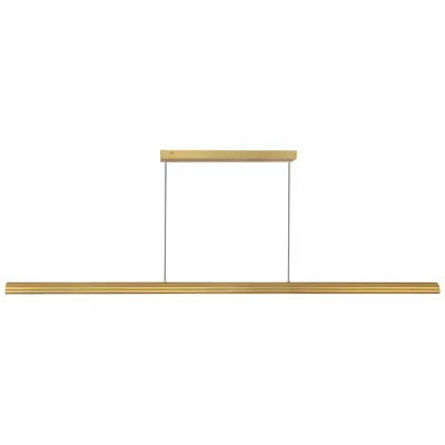Kuzco Dottie 5-ft Brushed Gold Dimmable Led Linear Pendant