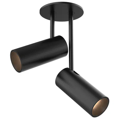 Kuzco Downey Led 2-in Black Semi-flush Mount