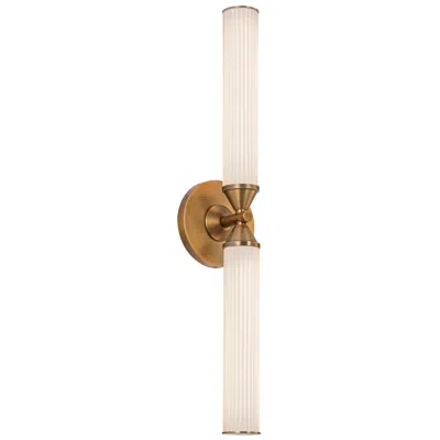 Kuzco Edwin 22 1/2" High Vintage Brass 2-light Led Wall Sconce