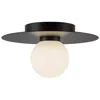 Kuzco Elixir Led 10-in Black Flush Mount