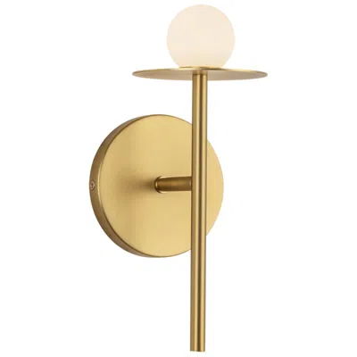 Kuzco Elixir Led 10-in Brushed Gold Wall Sconce