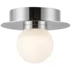Kuzco Elixir Led 6-in Chrome Flush Mount