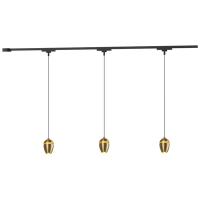 Kuzco Eloa 3 Light Brushed Gold Dimmable 4000k Led Trilo Track Ceiling Kit