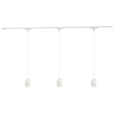 Kuzco Eloa 3 Light White Dimmable 4000k Led Trilo Track Ceiling Kit