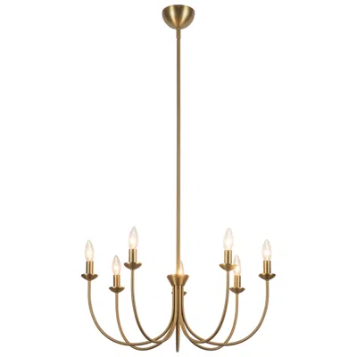 Kuzco Ember 26-in Brushed Gold Chandelier