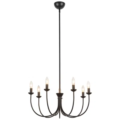 Kuzco Ember 26-in Matte Black Chandelier