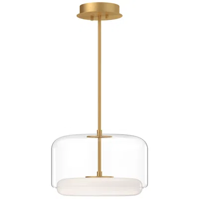Kuzco Enkel Led 15-in Clear/brushed Gold Pendant