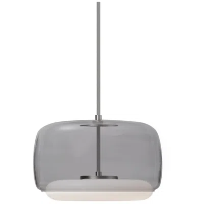 Kuzco Enkel Led 15-in Smoked/brushed Nickel Pendant