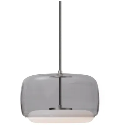 Kuzco Enkel Led 15-in Smoked/brushed Nickel Pendant