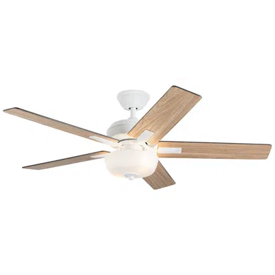 Kuzco Erikson Led 52-in White Ceiling Fan