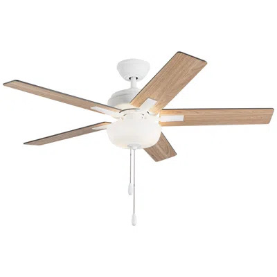 Kuzco Erikson Led 52-in White Ceiling Fan