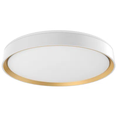 Kuzco Essex Led 20-in White/gold Flush Mount