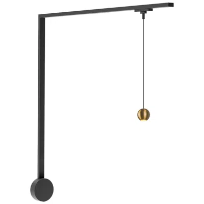 Kuzco Faria 1 Light Brushed Gold Dimmable 4000k Led Trilo Track Wall Kit