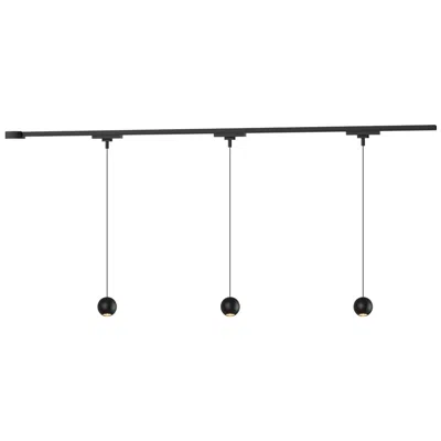 Kuzco Faria 3 Light Black Dimmable 4000k Led Trilo Track Ceiling Kit