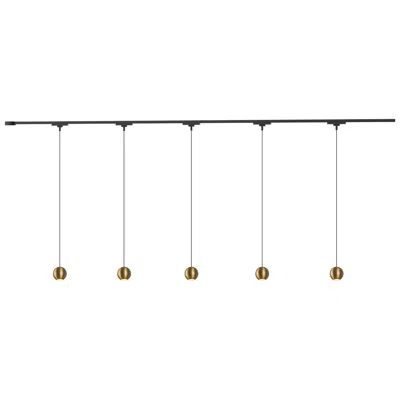 Kuzco Faria 5 Light Gold Dimmable 4000k Led Trilo Track Ceiling Kit