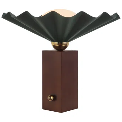 Kuzco Furrow 14-in Pine Green Table Lamp