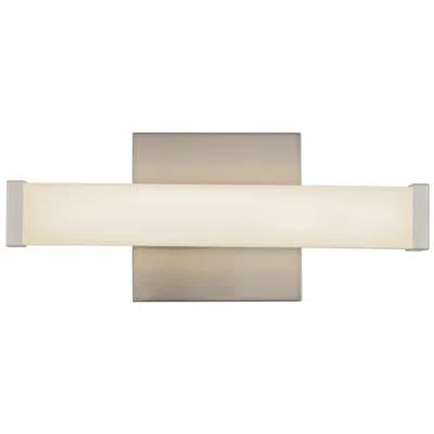 Kuzco Geri 12-in Brushed Nickel Dimmable Led Wall/vanity Light