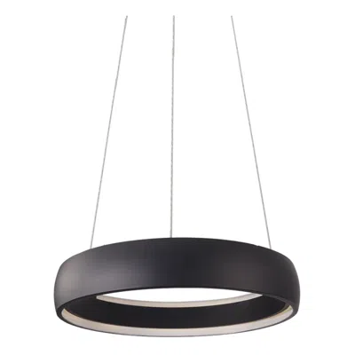 Kuzco Halo Led 23-in Black Pendant