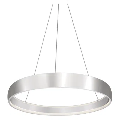 Kuzco Halo Led 35-in Brushed Silver Pendant