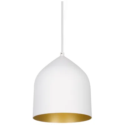 Kuzco Helena Led 8-in White/gold Pendant