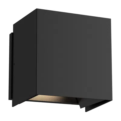 Kuzco Helsinki 5 1/2" High Black Led Outdoor Wall Light