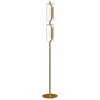 Kuzco Hilo Led 63-in Brushed Gold Floor Lamp