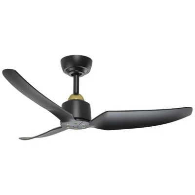 Kuzco Hugo 42-in Brushed Gold/matte Black Ceiling Fan