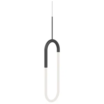 Kuzco Huron Led 8-in Black Pendant