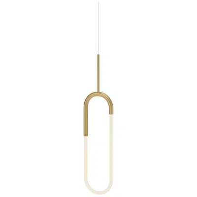 Kuzco Huron Led 8-in Brushed Gold Pendant