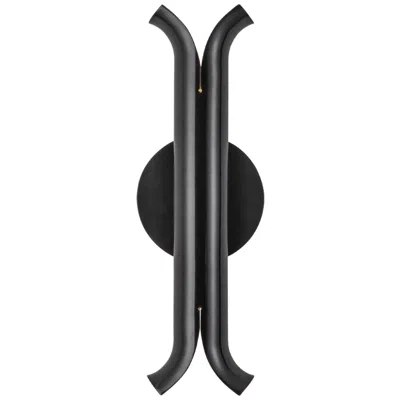 Kuzco Husk Led 14-in Glossy Black Wall Sconce