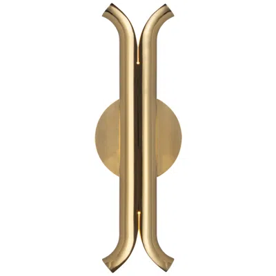 Kuzco Husk Led 14-in Metallic Brass Wall Sconce