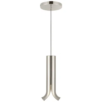 Kuzco Husk Led 9-in Polished Nickel Pendant