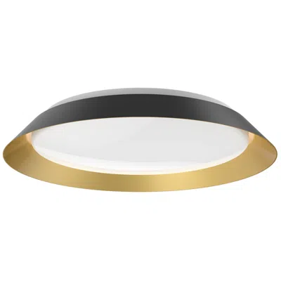 Kuzco Jasper Led 19-in Black/gold Flush Mount