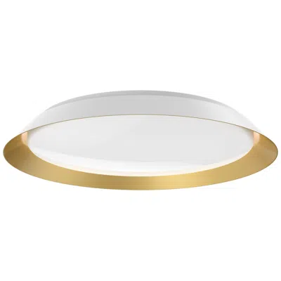 Kuzco Jasper Led 23-in White/gold Flush Mount