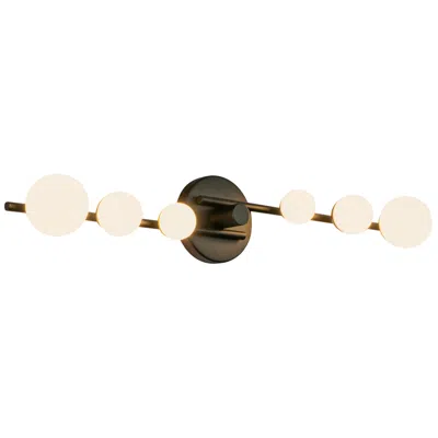 Kuzco Juniper 28 3/4" Wide Black 6-light Led Bath Light