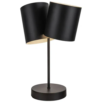 Kuzco Keiko E26 14-in Black Table Lamp