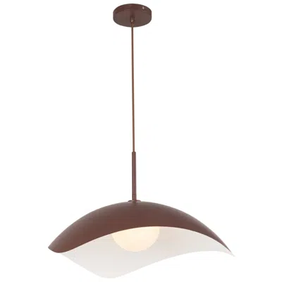 Kuzco Kirby E26 22-in Burgundy Pendant