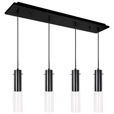 Kuzco Lena 25-in Black 4-light Multi Pendant
