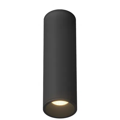 Kuzco Lorna 11-in (3-in Dia.) 36 Degree Optic Black Led Flush Mount