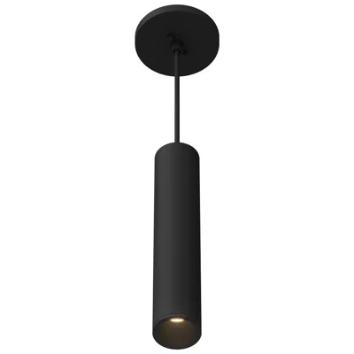 Kuzco Lorna 12-in (2-in Dia.) 36 Degree Optic Black Led Pendant
