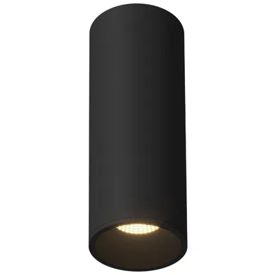 Kuzco Lorna 12-in (4-in Dia.) 36 Degree Optic Black Led Flush Mount
