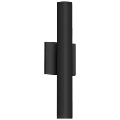 Kuzco Lorna 16-in (2-in Dia.) 36 Degree Optic Black Led Wall Sconce