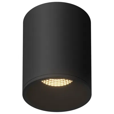 Kuzco Lorna 6-in (4-in Dia.) 36 Degree Optic Black Led Flush Mount