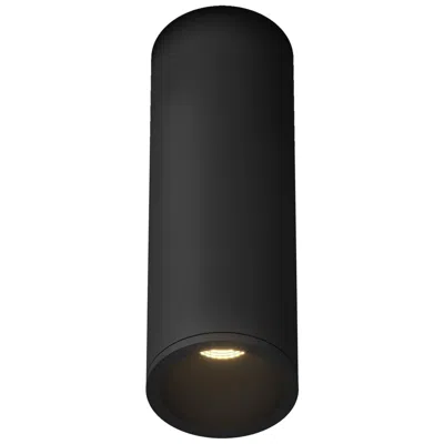 Kuzco Lorna 7-in (2-in Dia.) 36 Degree Optic Black Led Flush Mount