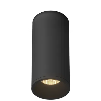 Kuzco Lorna 7-in (3-in Dia.) 36 Degree Optic Black Led Flush Mount